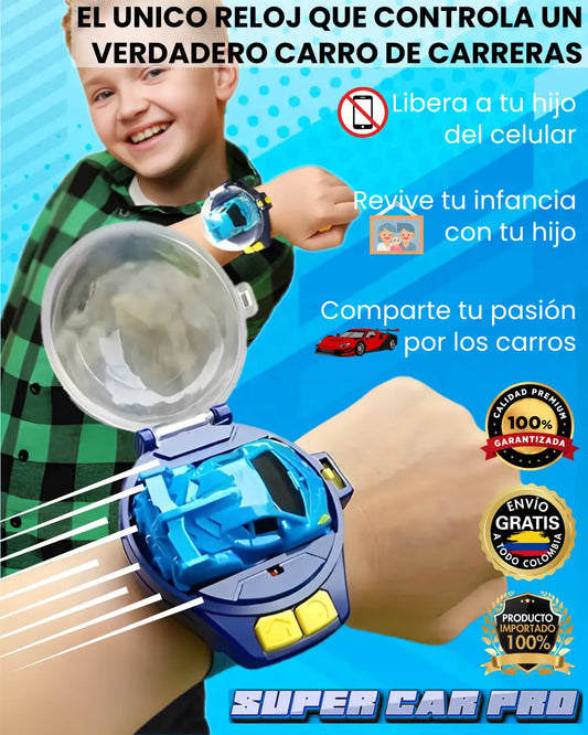 RELOJ INTELIGENTE CON CARRO A CONTROL REMOTO SUPER CAR PRO®